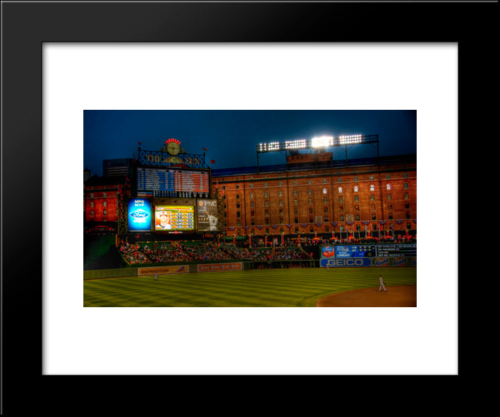 Camden Yards 20x24 Black Modern Wood Framed Art Print Poster