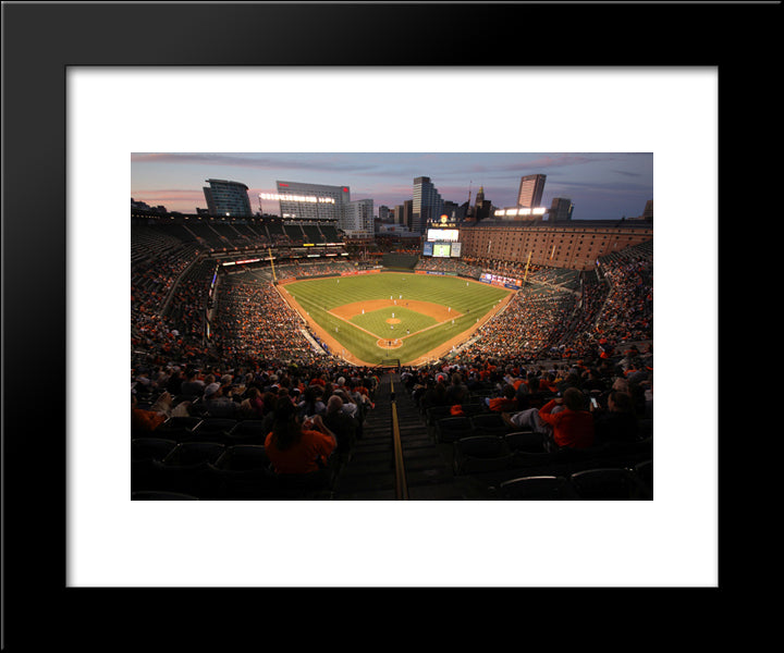 Camden Yards 20x24 Black Modern Wood Framed Art Print Poster