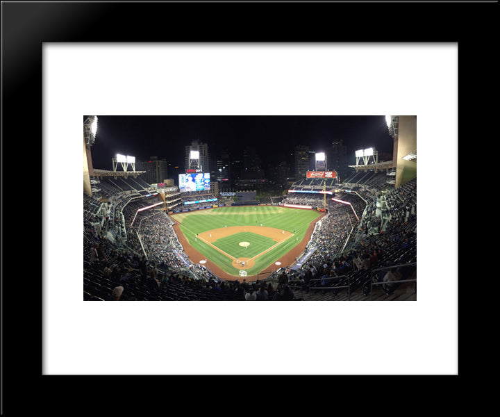 Petco Park 20x24 Black Modern Wood Framed Art Print Poster