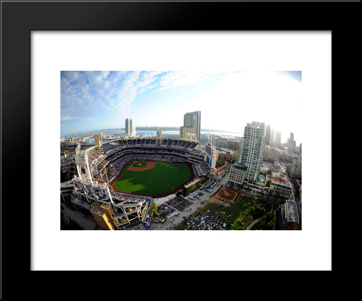 Petco Park 20x24 Black Modern Wood Framed Art Print Poster