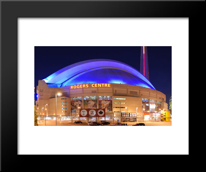 Rogers Centre 20x24 Black Modern Wood Framed Art Print Poster