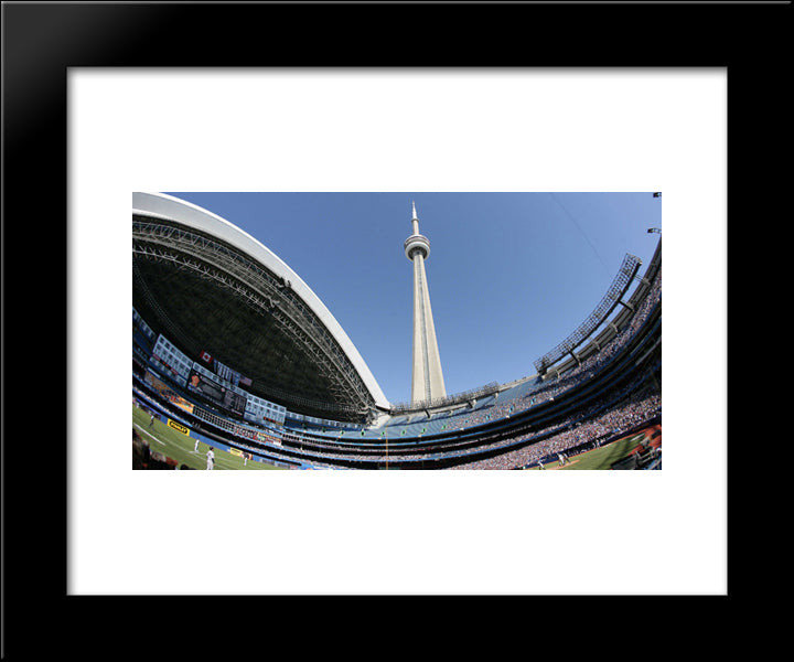 Rogers Centre 20x24 Black Modern Wood Framed Art Print Poster
