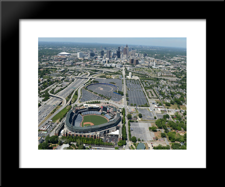 Turner Field 20x24 Black Modern Wood Framed Art Print Poster