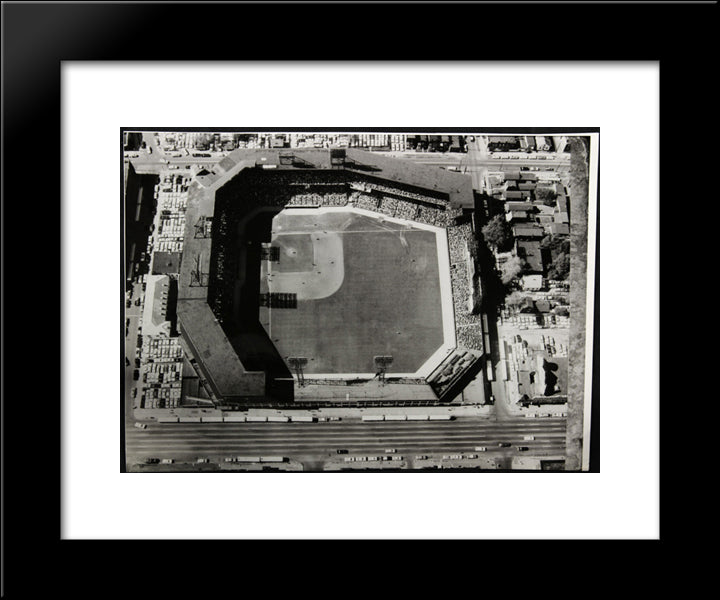 Sportsman'S Park 20x24 Black Modern Wood Framed Art Print Poster