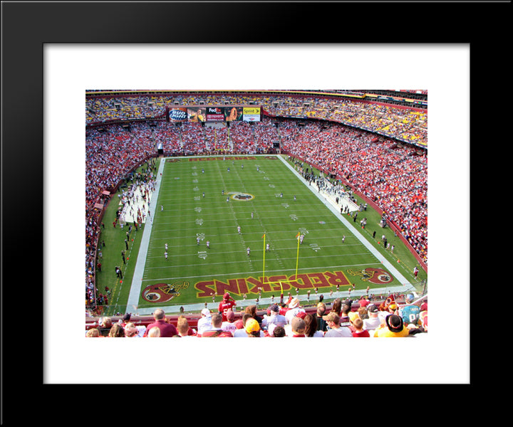 Fedex Field 20x24 Black Modern Wood Framed Art Print Poster