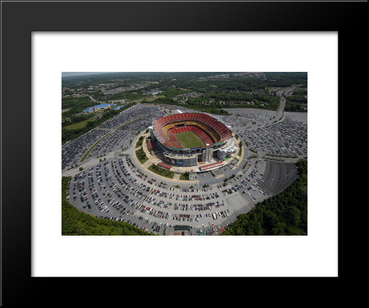 Fedex Field 20x24 Black Modern Wood Framed Art Print Poster