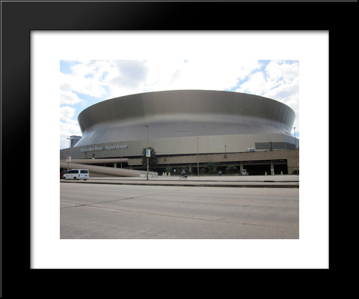 Mercedes Benz Superdome 20x24 Black Modern Wood Framed Art Print Poster