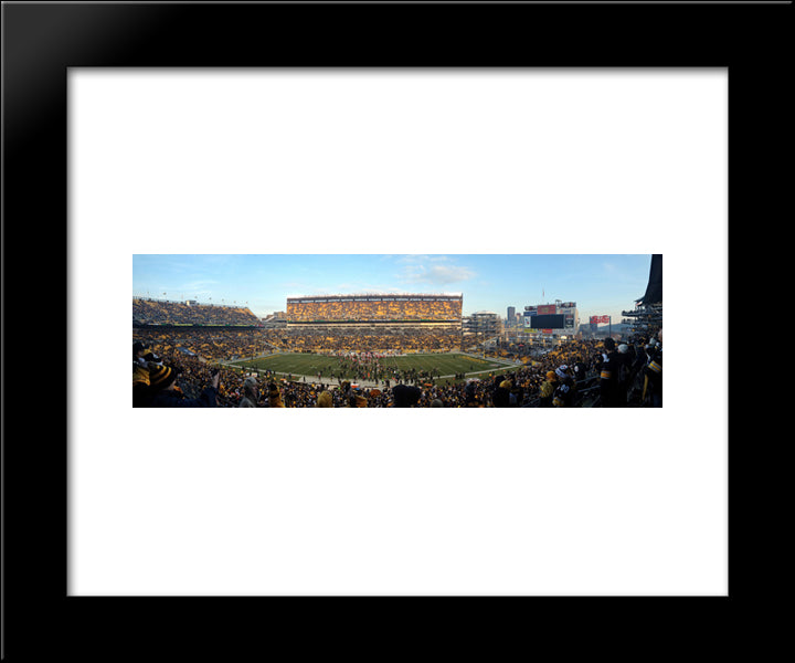 Heinz Field 20x24 Black Modern Wood Framed Art Print Poster