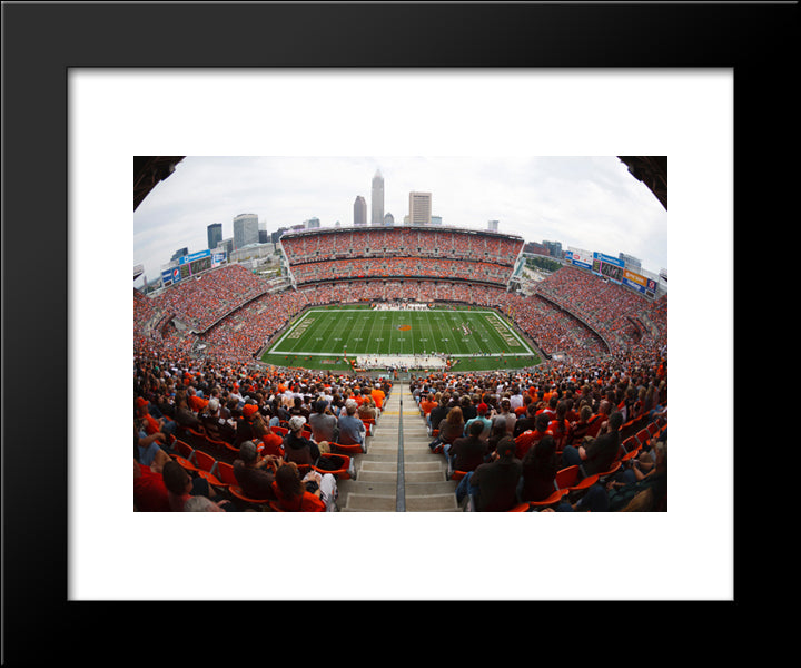 Firstenergy Stadium 20x24 Black Modern Wood Framed Art Print Poster