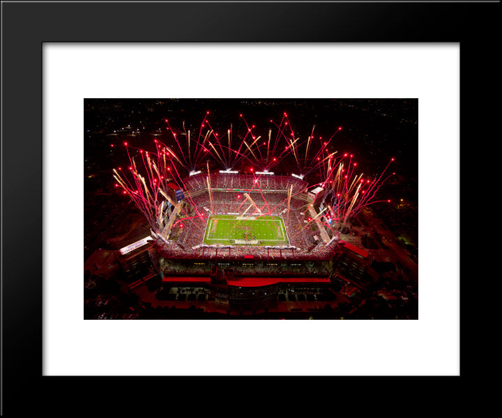 Raymond James Stadium 20x24 Black Modern Wood Framed Art Print Poster