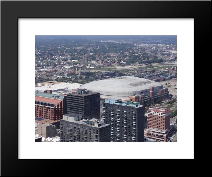 Edward Jones Dome 20x24 Black Modern Wood Framed Art Print Poster
