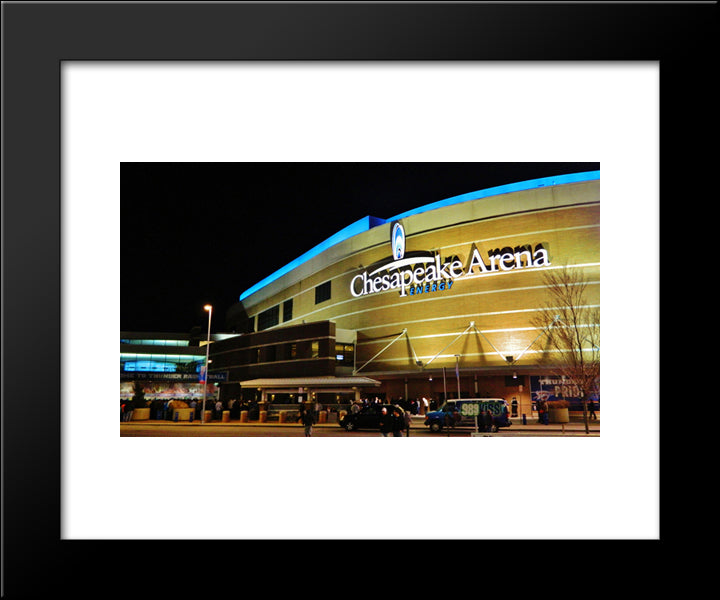 Chesapeake Energy Arena 20x24 Black Modern Wood Framed Art Print Poster
