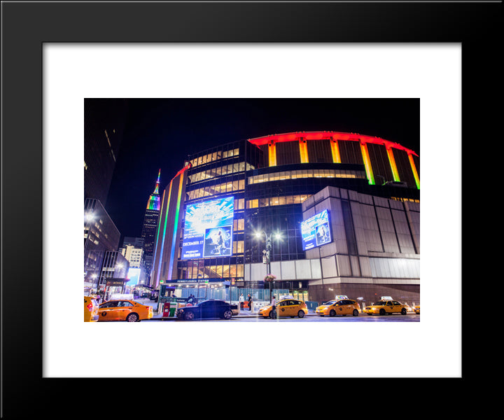 Madison Square Garden 20x24 Black Modern Wood Framed Art Print Poster