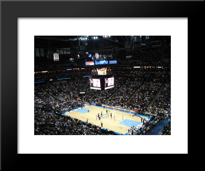 Pepsi Center 20x24 Black Modern Wood Framed Art Print Poster