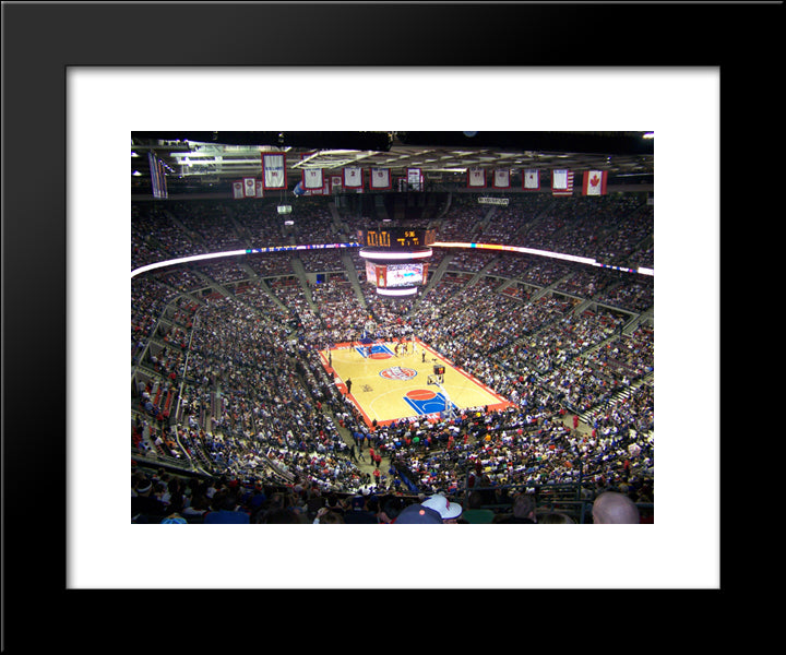 The Palace Of Auburn Hills 20x24 Black Modern Wood Framed Art Print Poster