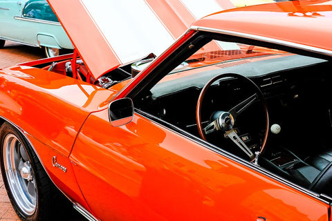 Camaro Black Modern Wood Framed Art Print by Malone, Will