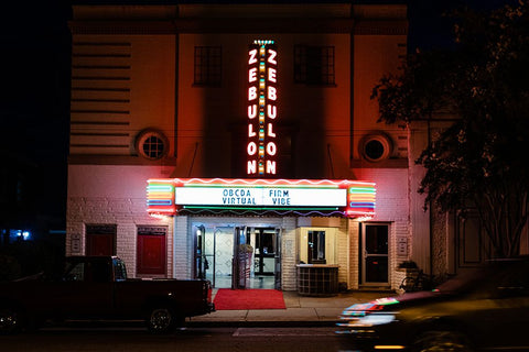 Zebulon 2 White Modern Wood Framed Art Print with Double Matting by Malone, Will