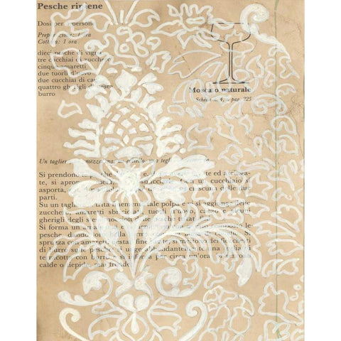 Artichoke Patterns II Gold Ornate Wood Framed Art Print with Double Matting by Adkin, Arielle