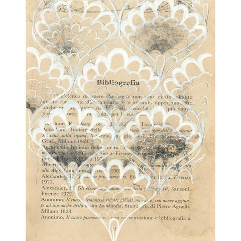 Artichoke Patterns V Gold Ornate Wood Framed Art Print with Double Matting by Adkin, Arielle