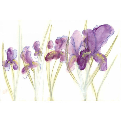 Spring Garden IV Gold Ornate Wood Framed Art Print with Double Matting by Adkin, Arielle