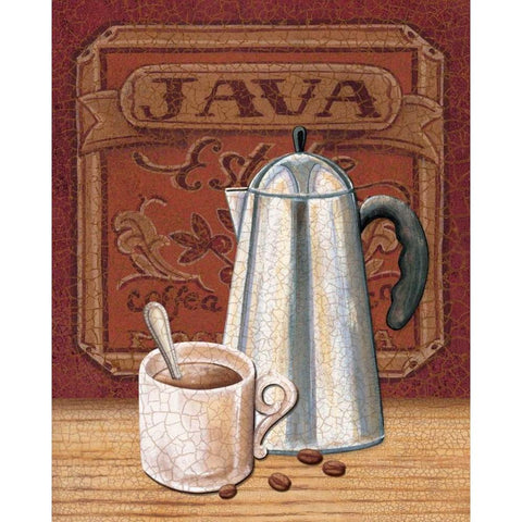 Cafe Mundo III White Modern Wood Framed Art Print by Audrey, Charlene