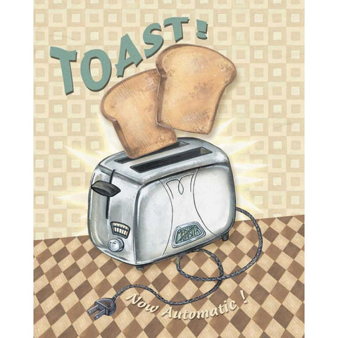Nifty Fifties - Toast Gold Ornate Wood Framed Art Print with Double Matting by Audrey, Charlene