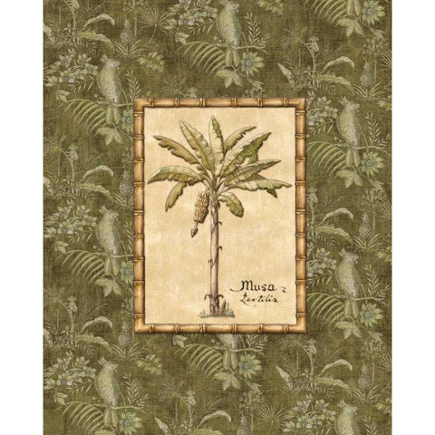 Vintage Palm IV Gold Ornate Wood Framed Art Print with Double Matting by Audrey, Charlene