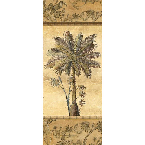 Palmiers IV Gold Ornate Wood Framed Art Print with Double Matting by Audrey, Charlene