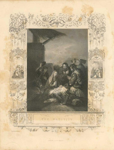 Faith Engraving IV White Modern Wood Framed Art Print with Double Matting by Babbitt, Gwendolyn