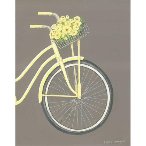 Bicycle II Black Modern Wood Framed Art Print by Babbit, Gwendolyn
