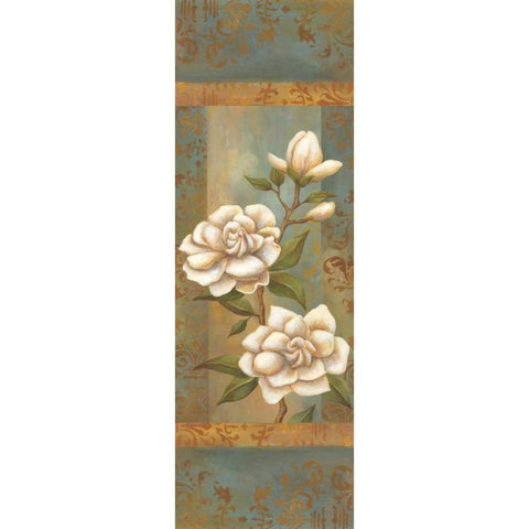 Magnolia Trio I Gold Ornate Wood Framed Art Print with Double Matting by Belamar, Ella