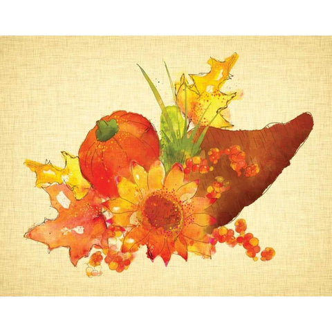 Cornucopia Gold Ornate Wood Framed Art Print with Double Matting by Berrenson, Sara