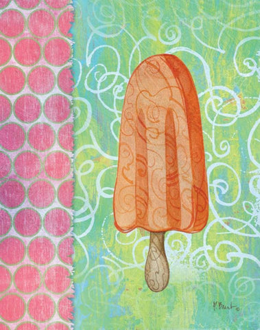Frozen Delight I White Modern Wood Framed Art Print with Double Matting by Brent, Paul