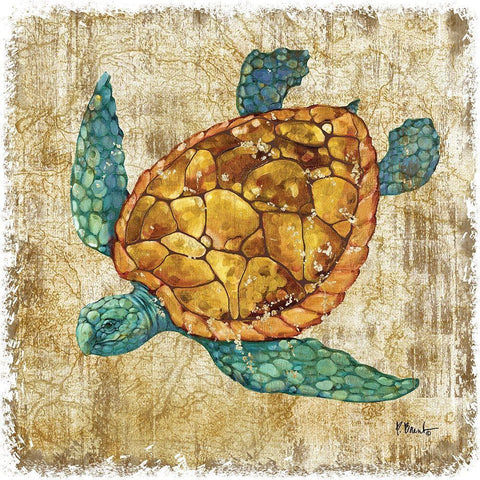 Saltwater Exploration I Gold Ornate Wood Framed Art Print with Double Matting by Brent, Paul