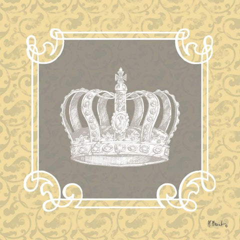 Tres Jolie I White Modern Wood Framed Art Print by Brent, Paul
