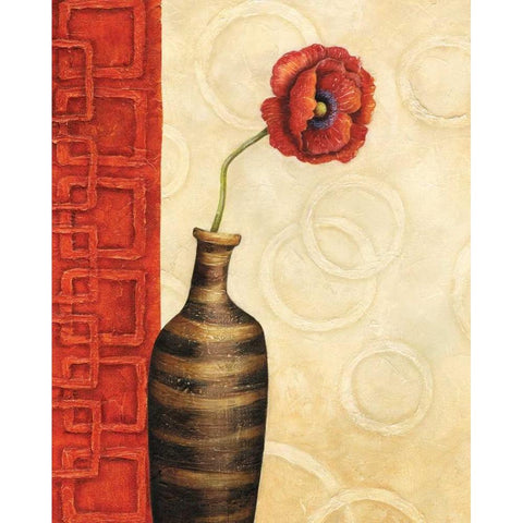 Rouge I Gold Ornate Wood Framed Art Print with Double Matting by Corbin, Delphine