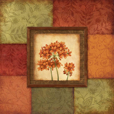 Serenity I Gold Ornate Wood Framed Art Print with Double Matting by Corbin, Delphine