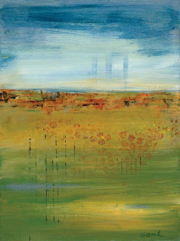 Earth:Sky White Modern Wood Framed Art Print with Double Matting by Dilbeck, Nikki