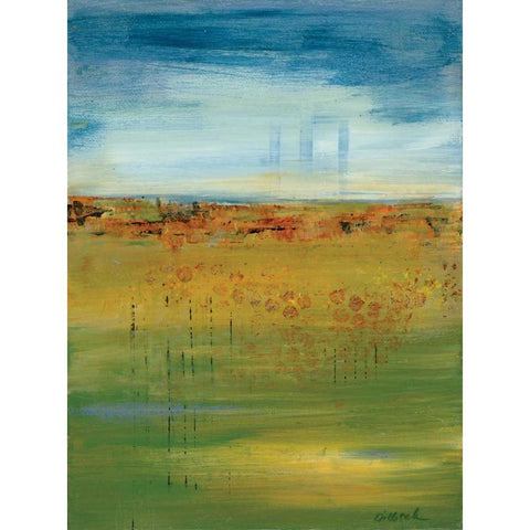 Earth:Sky Gold Ornate Wood Framed Art Print with Double Matting by Dilbeck, Nikki