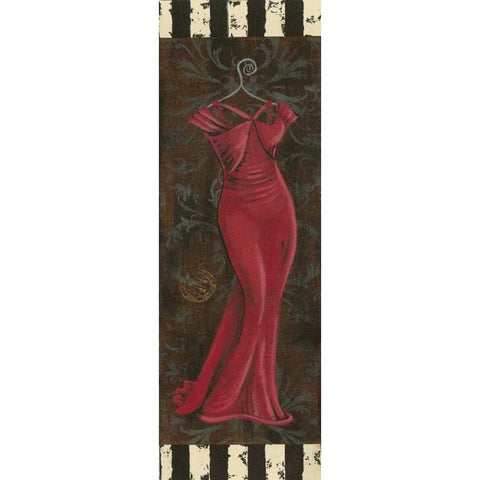 Fancy Dress I Black Modern Wood Framed Art Print with Double Matting by Devereux, Sophie