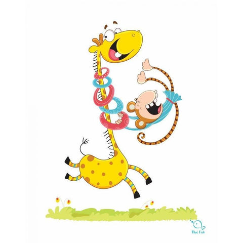 Move it! Move It! Gold Ornate Wood Framed Art Print with Double Matting by Blue Fish