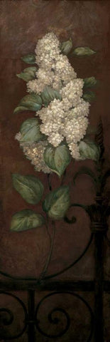 Gramercy Park Panel II Black Ornate Wood Framed Art Print with Double Matting by Gladding, Pamela