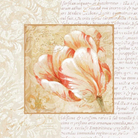 Le Jardin IV Gold Ornate Wood Framed Art Print with Double Matting by Gladding, Pamela
