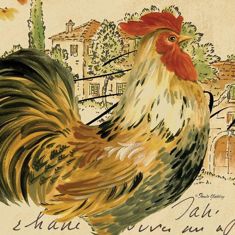 Viva Speck Gold Ornate Wood Framed Art Print with Double Matting by Gladding, Pamela