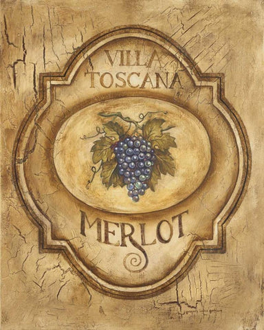 Merlot Black Ornate Wood Framed Art Print with Double Matting by Gorham, Gregory