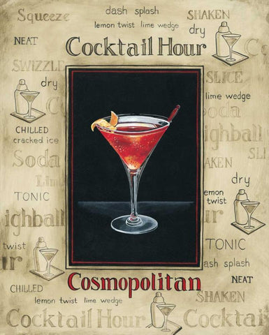 Cosmopolitan Black Ornate Wood Framed Art Print with Double Matting by Gorham, Gregory