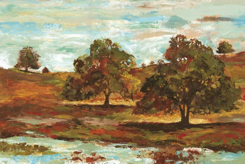 Landscape II Black Ornate Wood Framed Art Print with Double Matting by Gorham, Gregory