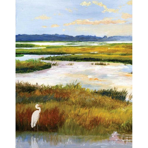 Salt Marsh Sanctuary I Gold Ornate Wood Framed Art Print with Double Matting by Gorham, Gregory