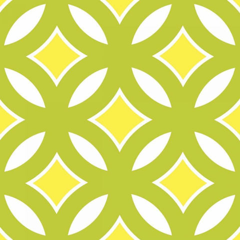 Graphic Pattern II White Modern Wood Framed Art Print with Double Matting by Harbick, N