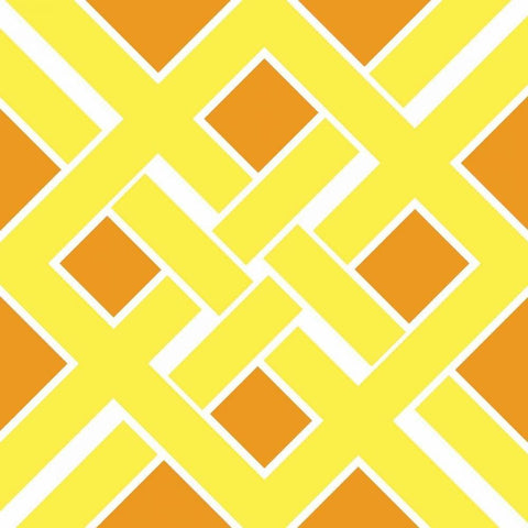 Graphic Pattern IV White Modern Wood Framed Art Print with Double Matting by Harbick, N